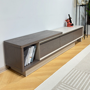 Table basse carrée rétractable haut de gamme de designer moderne combinaison de meuble <span class=keywords><strong>TV</strong></span> de luxe pour le salon de la maison - Product Image 5