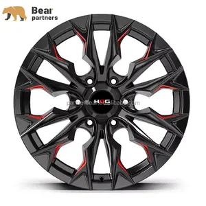 Jetta için ortak ayı 17 inç 18 inç jeep tekerlek pcd 5x120 motor 19 inç 5x112 mavi jantlar