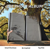 Album photo compact et peu encombrant, sans acide, adapté à l'archivage, contient 300 photos de 4x6 pouces avec étui de protection en polypropylène