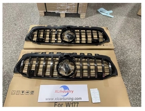 Grille de haute qualité XLstyling pour <span class=keywords><strong>Mercedes</strong></span> <span class=keywords><strong>Benz</strong></span> A CLASS W176 2012-2015 mise à niveau nouvelle calandre GTR - Product Image 4