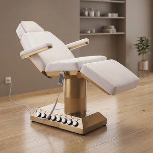 4 motors <b>electric</b> spa salon beauty esthetician massage leather adjustable metal frame bed facial dermatology - Product Image 1