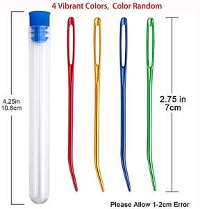 <span class=keywords><strong>Aiguille</strong></span> géante de brocart courbée 8PCS <span class=keywords><strong>Aiguille</strong></span> de fil émoussé à gros yeux <span class=keywords><strong>Aiguille</strong></span> de réparation à <span class=keywords><strong>tricoter</strong></span> - Product Image 3