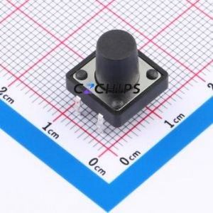 K2-1103DP-O4SW-04 Tactile Switch Through hole-4P,12x12mm Switch Single Pole Single Throw Round Button 2.5N Through Hole - Product Image 1