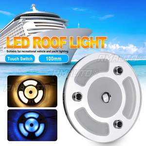 Dual Color LED Light Dimmable Day Night <b>Touch</b> <b>Switch</b> 100mm 3000k 400LM Spotlight Caravan Boat Interior Reading Lamp - Product Image 1