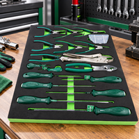 Ensemble d'outils à main pour mécanicien professionnel, 23 pièces, kit d'outils de réparation automobile, pinces, tournevis, avec plateau en mousse EVA