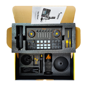 Paquete de equipo de podcasting MAONO para dos personas recomendado para principiantes micrófono de grabación <span class=keywords><strong>con</strong></span> tarjeta de sonido para micrófono de transmisión - Product Image 6