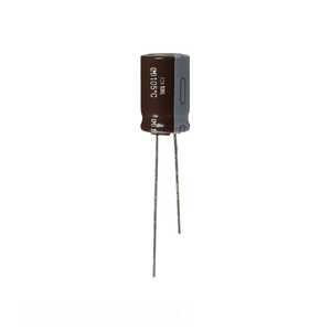 Condensateur à traversée radiale KMG63VB221M10X16LL, 220 µF, 20 %, 63 V, en aluminium, canal fabricant - Product Image 1