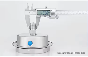 플랜지 가장자리 기기 압력계 2.5% 고정밀 공기 액체 압력 게이지 축 방향 압력 미터 게이지 - Product Image 6
