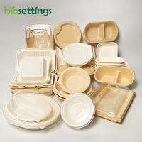 Boîtes à lunch en papier jetable biodégradable écologique en fibre végétale Restaurant Emballage alimentaire à emporter Sushi en relief