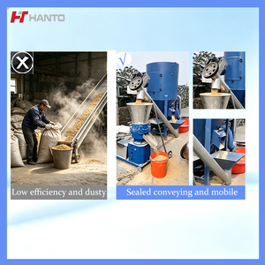 Trasportatore <span class=keywords><strong>a</strong></span> Coclea su Ruote in Acciaio Inossidabile, Elevatore Mobile per Cereali, Trasporto Sigillato Senza Polvere per Cereali, Mangimi, Polveri e <span class=keywords><strong>Pellet</strong></span> Agricoli - Product Image 3