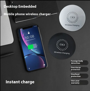 Chargeur sans fil intégré à charge rapide de 20 watts pour bureaux, hôtels, usines de meubles, charge rapide cachée dédiée - Product Image 5