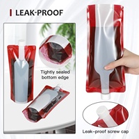 Sachet souple portable de voyage pour boissons, emballage individuel, pochette autoportante scellée pour liquides, qualité alimentaire, anti-humidité, pour lait