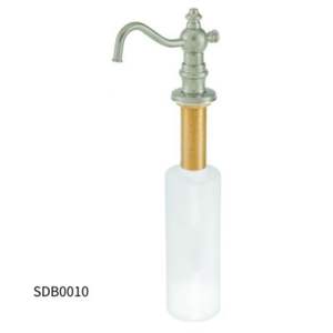 SDB0010 Distributeur de savon de cuisine à tête décorative en laiton/plastique moderne avec fonction facile à nettoyer - Product Image 1