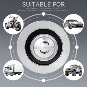 ג-פבין מכונית צופר 12v גבוהה/נמוך צליל רכבת עבור אופנוע חזק במיוחד עמיד למים עבור (אפור) - Product Image 3