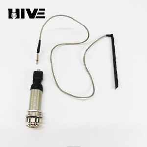 Country Muziek Klassieke Akoestische Gitaar Accessoire 6.35 Pick-Up Socket Piëzo-Elektrische Pickup Zilver Kleur - Product Image 5