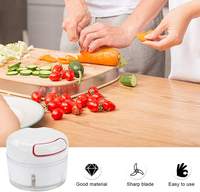 Alat Pemotong Bawang Putih Manual Desain Sederhana dari Plastik & Baja Tahan Karat, Peralatan Dapur untuk Memotong Bawang, Cabai, Buah, Daging & Kacang