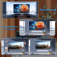 Projecteur vidéo 4K 4000 ANSI lumens, projecteur Android 15, home cinéma, projecteur vidéo 4K, écran 300'', projecteur LED LCD 4K