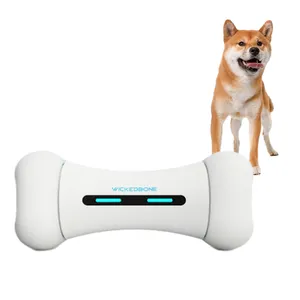 LovePaw Bone Shape White Sustainable Smart Automatic Dog Interactive Pet Chew Toys Pet Supplies