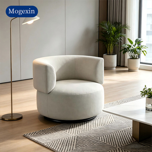 Italian Style Luxury Swivel Chair Modern Velvet Upholstered Accent Armchair <b>for</b> Living Room - Product Image 2