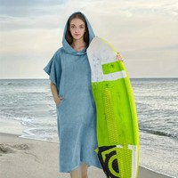 Serviette à capuche en microfibre pour adulte, douce et confortable, écologique, séchage rapide, pour la plage, la natation, utilisation toute saison