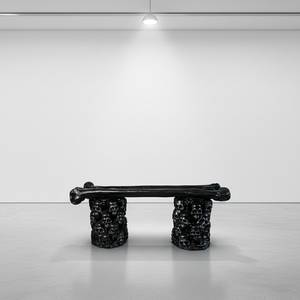 مقعد على شكل جمجمة وعظم بتصميم قوطي - مقعد زخرفي من الراتنج للهالوين، مناسب للمنازل المخيفة والمنازل القوطية والحدائق الخارجية - Product Image 4