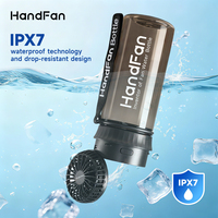 Ventilateur portable et bouteille d'eau 2-en-1, tasse rafraîchissante rechargeable avec bouteille Tritan 2000 mAh, étanche IPX7 pour l'extérieur