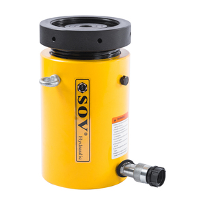 Cilindro Hidráulico Industrial de 300 Toneladas, 700 BAR, 10000 PSI con Tuerca de Bloqueo para Construcción, Similar a ENERPAC CLL-3002, 6-10 Años de Uso - Product Image 3