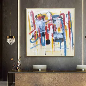 Haute qualité pop art peinture à l'huile toile mur art un carré durable nordique mur art peinture abstraite toile pour murale décorative - Product Image 3