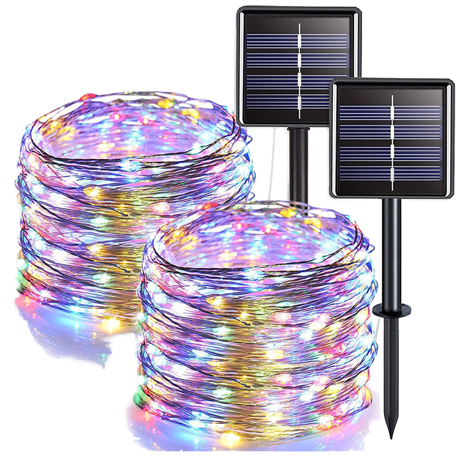 High Quality Cheap Price Holiday Lighting Outdoor IP65 Waterproof Solar Christmas Decoration Tree LED String Light