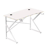 Escritorio de Juegos Extensible Personalizado de Fábrica, Ergonómico, con Luz LED RGB, Escritorio de Computadora para Oficina en Casa, Marco de Metal, Tablero de MDF, Soporte Lateral