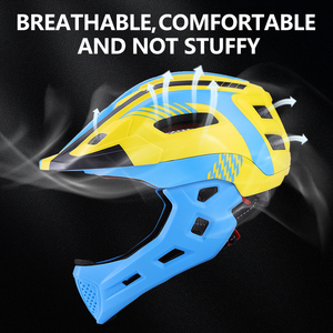 Mát Đầy Đủ Mặt en1078 Xuống Dốc Núi Mũ Bảo Hiểm Cho Trẻ Em Trẻ Em Thoáng Khí Trọng Lượng Nhẹ Và Tùy Chỉnh Người Lớn Kích Thước Và Logo - Product Image 3