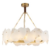 Lampe de décoration d'intérieur, style nordique moderne, luminaire suspendu en tissu LED pour îlot de cuisine