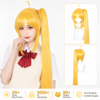 Perruque synthétique longue queue de cheval avec frange pour femme, idéale pour cosplay et costumes d'anime – Vente en gros, fournisseur direct d'usine