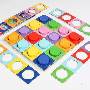Tableau de tri de couleurs Montessori avec blocs arc-en-ciel pour l'apprentissage précoce des tout-petits - Product Image 3