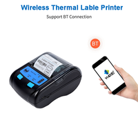 YHD-5801O Printer nirkabel 2 inci, Printer termal tanpa tinta, mendukung dua Label penerimaan