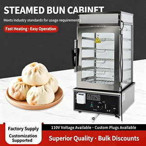 ตู้โชว์อุ่นอาหารแบบไฟฟ้า 5 ชั้น สแตนเลส กระจกใส สำหรับ<span class=keywords><strong>ร้าน</strong></span><span class=keywords><strong>อาหาร</strong></span>เช้า 110V/220V - Product Image 1