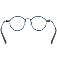 Borregls - Montura de Gafas de Titanio Puro para Hombre, Diseño Nuevo, Retro, Vintage, Redondas, Ópticas, Ligeras, para Mujer, 185696