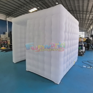 Portable inflatable photo booth enclosure with LED <b>lighting</b> for wedding parties and events - Product Image 2