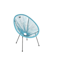 Chaises longues d'extérieur modernes en rotin, colorées et légères, meubles de jardin