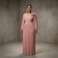 Nouvelles Robes Décontractées Élégantes en Polyester et Mousseline pour Femmes 2026 - Robe Longue Africaine Dashiki pour Soirée, Manches Cloche, Manches Longues, Été