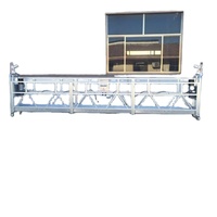 Plate-forme élévatrice auto-grimpante d'échafaudage suspendu électrique de bâtiment de construction avec la pince de parapet de mur
