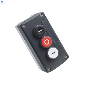 Boîtier de commande à bouton-poussoir électrique Xald334 à rappel par ressort, boutons-poussoirs rouges, noirs, blancs, boîtier en polycarbonate, 22 mm - Product Image 1