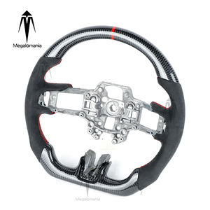 Volante de fibra de carbono seco de cuero LED adecuado para modelos <span class=keywords><strong>Ford</strong></span> <span class=keywords><strong>Mustang</strong></span> GT <span class=keywords><strong>2005</strong></span>-2009 <span class=keywords><strong>Shelby</strong></span> - Product Image 2