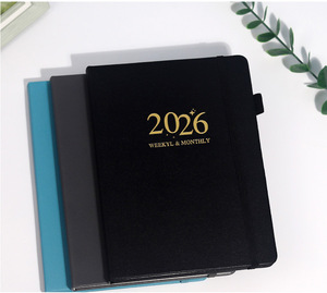 Tùy chỉnh 2026 A5 PU da Tạp Chí máy tính xách tay bìa cứng hàng năm Nhật Ký chương trình nghị sự hàng ngày kế hoạch undated hàng năm Sticker cuốn sách - Product Image 3