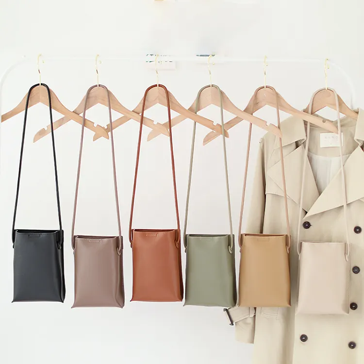 luxury new designer phone storage bags vegan leather custom women sling bags messenger crossbody bag