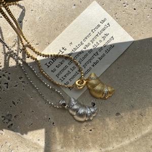 Collier en argent pur S925, fabrication artisanale italienne, design simple et vintage, tissage de niche, chaîne de clavicule scintillante, perles tendance - Product Image 1