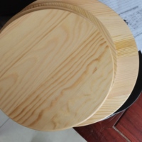 Plateau de Table rond en bois massif, bois de hêtre, Paulownia pin, Table basse pour Restaurant
