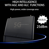 Amplificador de Señal Celular/Repetidor de Red/Amplificador Móvil Signalsmith Tri Banda 5G N78-3500MHz+4G-1800+3G 2100MHz AGC/ALC