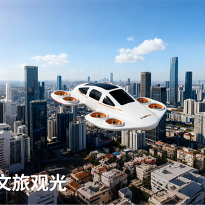 รถบินไฟฟ้า EVTOL แบบมีท่อ 4 ที่นั่ง รุ่นใหม่ น้ำหนักบรรทุกมากที่สุดในโลก ขึ้นลงจอดในแนวตั้ง ความเร็ว 150 กม./ชม. บินได้ด้วยระบบ AI - Product Image 1