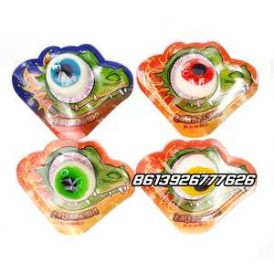 หวานขายส่งที่กำหนดเองฮาโลวีนที่มีสีสันตลกตาเหนียวลูกอม - Product Image 3